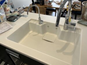 沖縄キッチン取付け隊　浄水栓を後付け　施工後